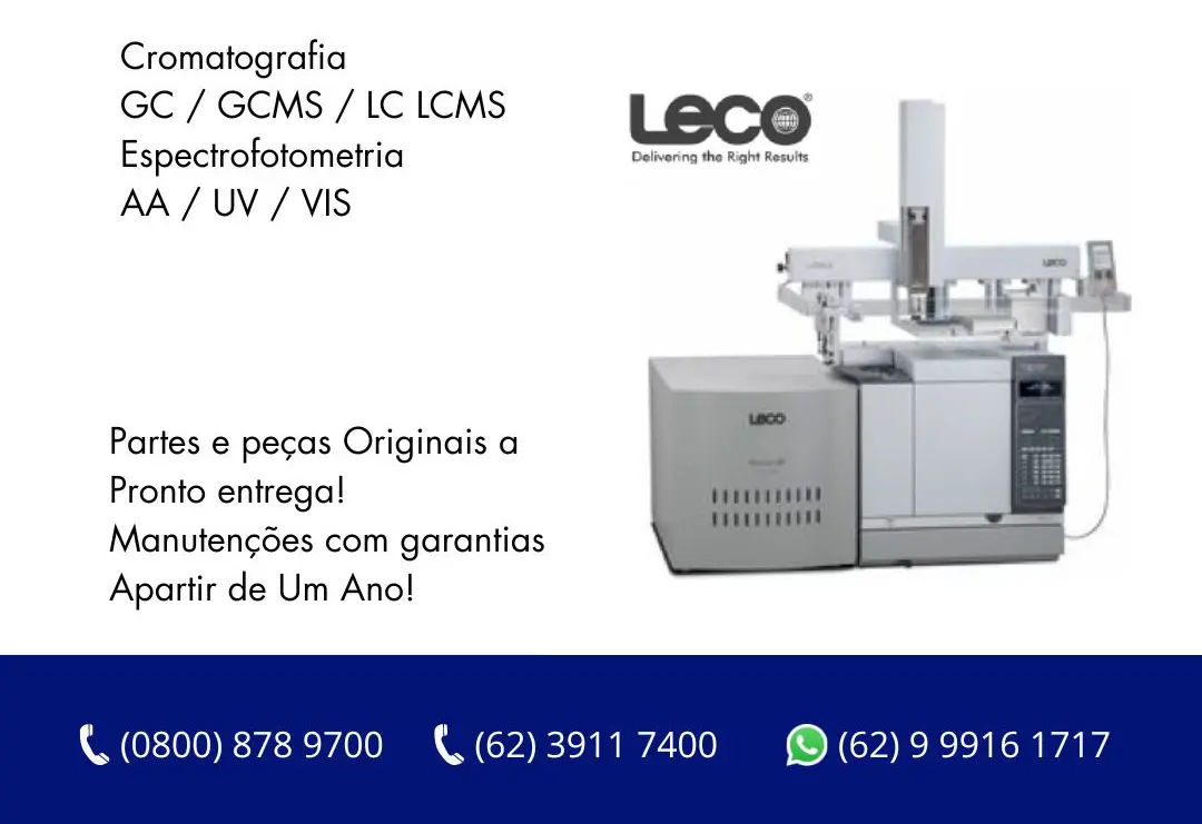 ASSISTÊNCIA TÉCNICA CROMATOGRAFIA E ESPECTROFOTOMETRIA LECO BRASIL