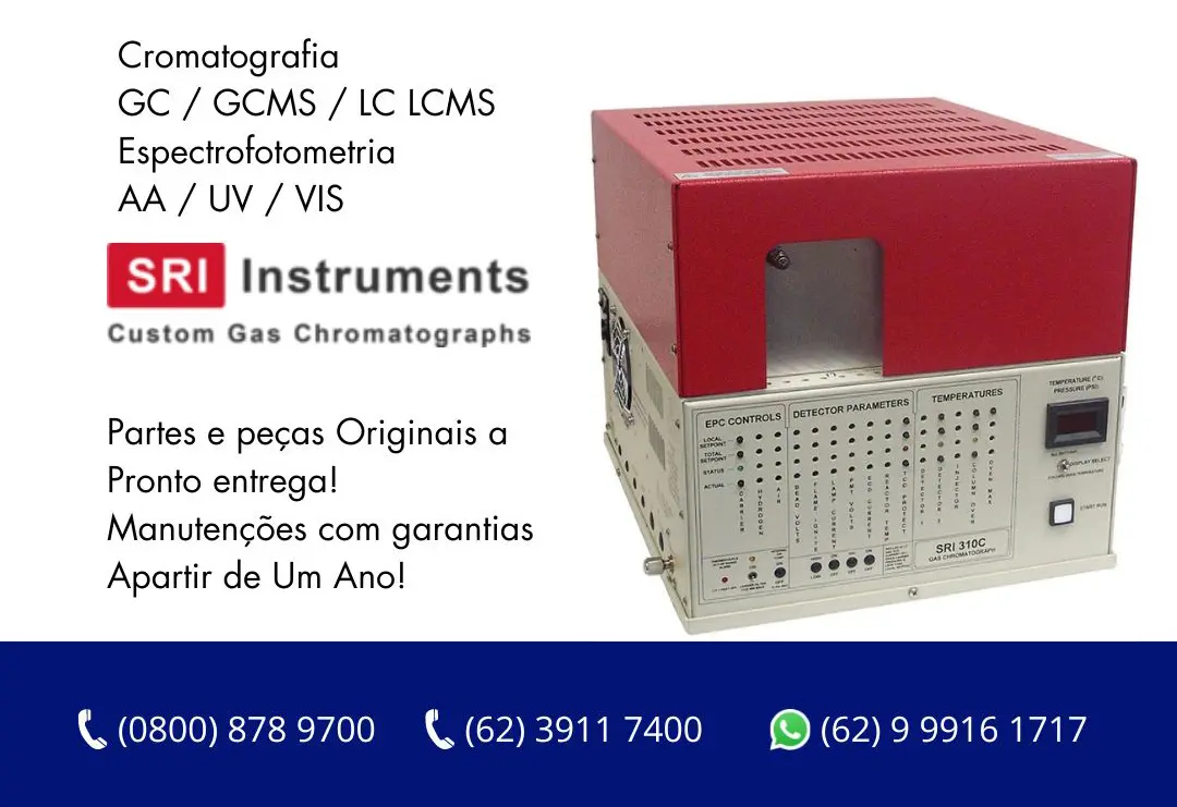 MANUTENÇÃO CROMATÓGRAFOS SRI INSTRUMENTS GOIANIA
